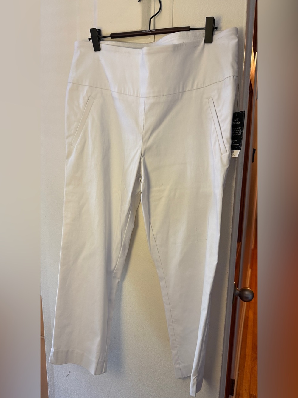 Counterparts White Slim Stretch Crop Pants size Large